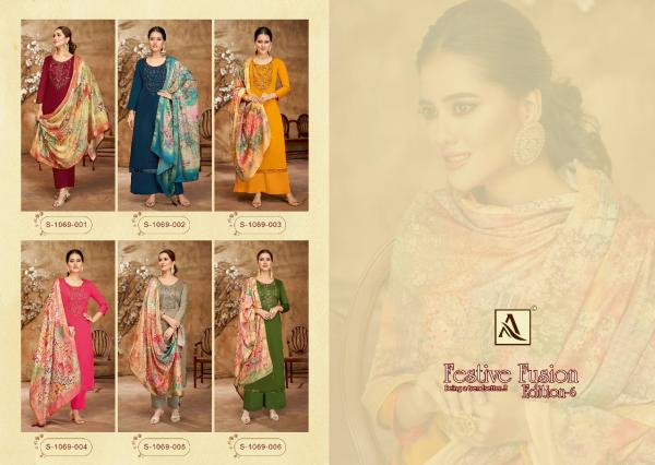 Alok Festive Fusion Edition 6 Jam Cotton Dress Material